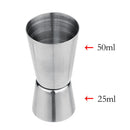 Wine Cocktail Shaker Jigger Single Double Shot Drink Measure Cup (25-50ML)