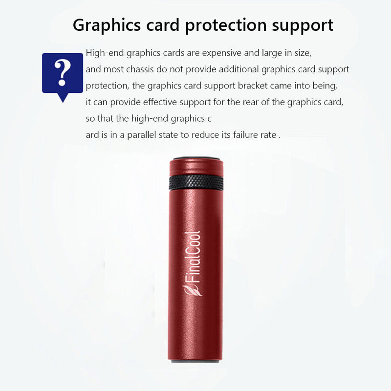 FinalCool XKZ58 Magnetic Telescopic Graphics Card Holder Jack (Red Black)