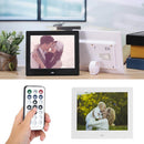 8 Inch Digital Photo Frame 1024x768 LED Movie Player Alarm Clock (Black EU)