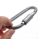 D-Shaped Aluminum Screw Lock Hook Clip Keyring Outdoor Camping Sport Newly