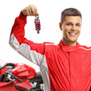 Motorbike Shock Absorber Shaped Keyring Motorcycle Key Hanging Decoration Gif