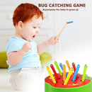 Wooden Magnetic Bug Catching Game Educational Toys for Children Grasping Newly