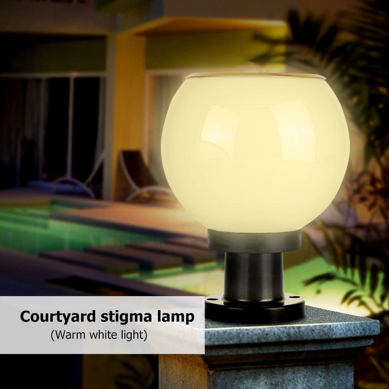 Waterproof Solar LED Bollard Light Landscape Garden Courtyard Lawn Pillar Lamp