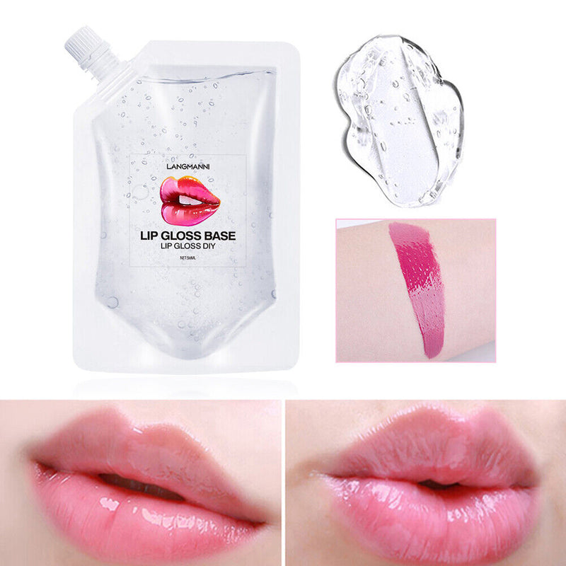 Handmade DIY Clear Lip Gloss Base Moisturizing Lipstick Liquid Cosmetics Gel