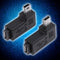 2pcs 90 ° Micro USB Female, Mini USB Male Adapter Connector