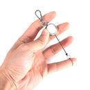 Retractable Pull Badge Key Chain Elastic Nylon Rope Anti-lost Keyrings Newly