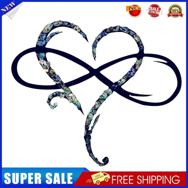 Metal Infinity Heart Art Love Wall Sign Decor for Living Room (Colorful)
