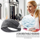 Sports Headband Men Women Running Quick Drying Elastic Hair Band (White) Newly