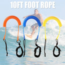 10 Feet Coiled SUP Leash Stand Up Paddle Board Surfboard Leash (Orange)