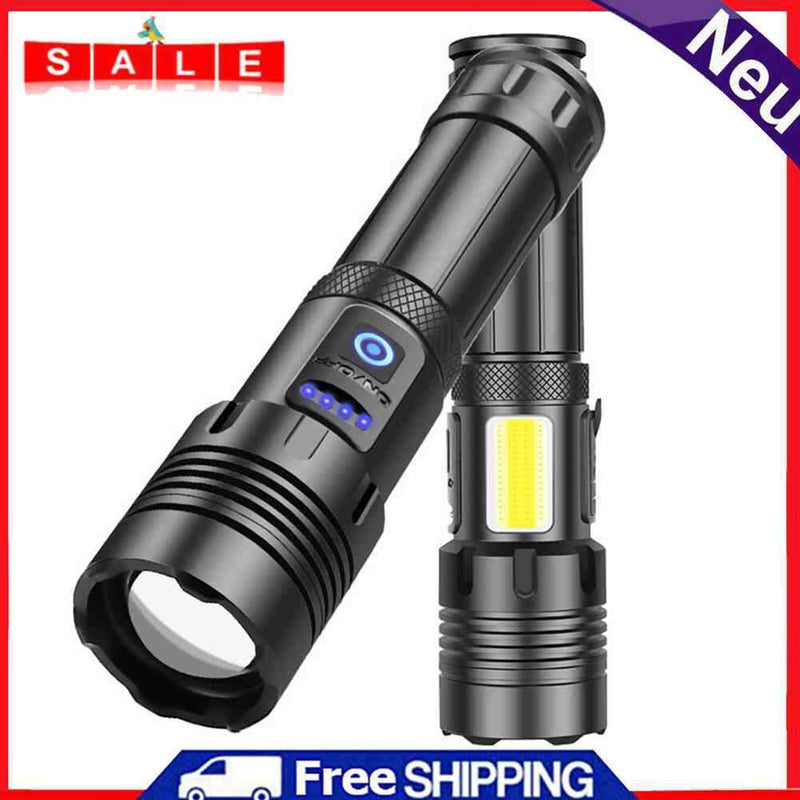Outdoor USB Charging Waterproof Torch XHP70 COB Flash Light Camping Equipment