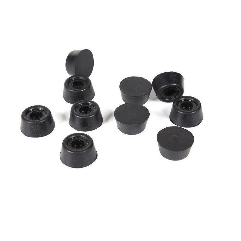 10pcs Rubber Bottom Support Pool Cue Tail Protective Sleeve Billiard Access