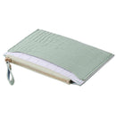 Retro Women PU Alligator Pattern Card Holder Contrast Color Wallet (Green)