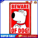 Weatherproof Retro Animal Sign Iron Painting Wall Drawing Template (Dog)