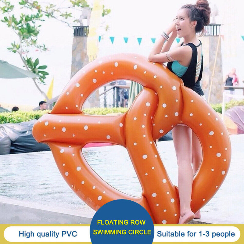 Swimming Pool Water Hammock Floating Swing Ring Inflatable Air Lounger Bed Newly