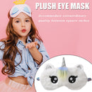 Cute Big Eye Eyepatch Plush Kids Women Blindfold Sleeping Eye Shade (White)