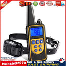 Electric Dog Training Anti Barking Device Pet LCD Vibration Collar (Black) Newly