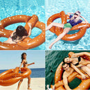 Swimming Pool Water Hammock Floating Swing Ring Inflatable Air Lounger Bed Newly