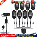 Waterproof Car Underglow RGB LED Rock Lights Chassis Music Lamps (1 to 8) Newly
