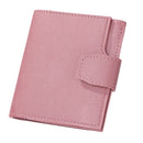 Women Retro Simple Bifold PU Leather Wallet Hasp Zipper Short Card Storage Case