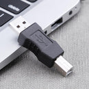USB Type A Male to USB Type B Male Plug Connector Converter Adapter for PC