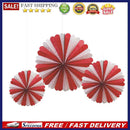 3pcs Halloween Bar Hanging Garland Bunting Round Paper Flower Banner Pull Flag