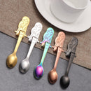 Hanging Cup Spoon Coffee Scoops Stainless Steel Mermaid Coffee Spoons