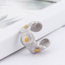Fashion Jewelry Gothic Hip Hop Wedding Flower Ring Rings For Women Daisy Rings