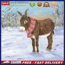 Diamond Painting 5D Full Round Drill Mosaic DIY Donkey in Snow Kit Wall Decor