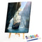 Hand Painted on Canvas DIY Boat Oil Paint By Numbers Art Drawing Kit Craft