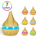 300ml Wood Grain Humidifier Mist Maker USB Colorful Aroma Diffuser (A) Newly