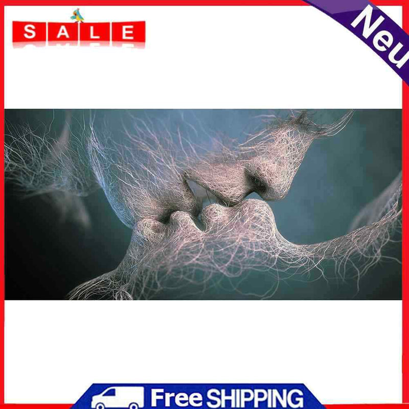 Abstract Kiss Oil Paint By Numbers Kits DIY Handpainted on Canvas Wall Unframed
