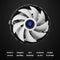 PC Case Fans 1800RPM Silent RGB LED Light Laptop Radiator CPU Cooling Quiet Fan