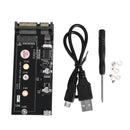 SSD NGFF m2 to 2.5"" SATA Converter Adapter Card with Screws USB Cable
