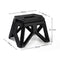 Outdoor Portable Folding Stool Camping Stools for Adults Children (Black)