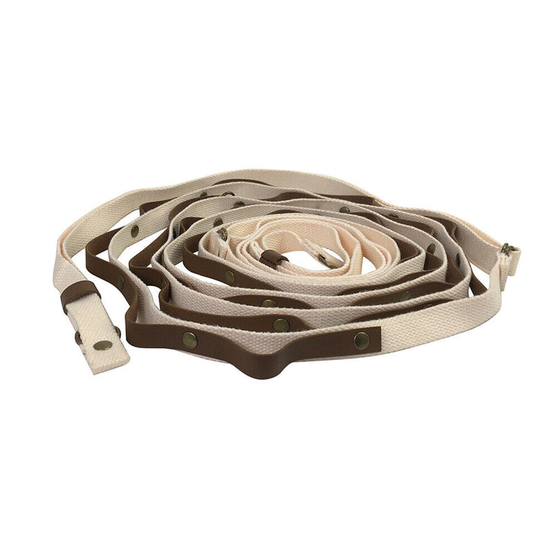 PU Leather Hanging Lanyard Multifunctional Adjustable Rope for Flagline Clothes