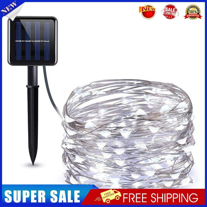 5V Christmas Lights Waterproof 8 Modes Party Lamps for Bedroom(10M-White Li