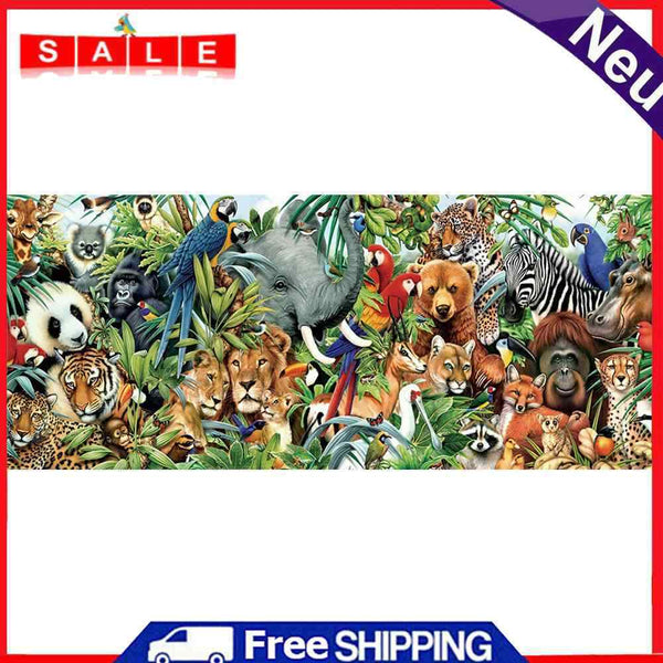 5D Diamond Painting Animal Party Full Square Rhinestone DIY Home Decoration Gift