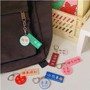 Meaning Sweet Chinese Word Acrylic Pendant Keychain Text Blessing Keychain