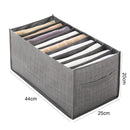 Wardrobe Clothes Organizer Jeans Compartment Storage Box (9 Grids Handle) Newly