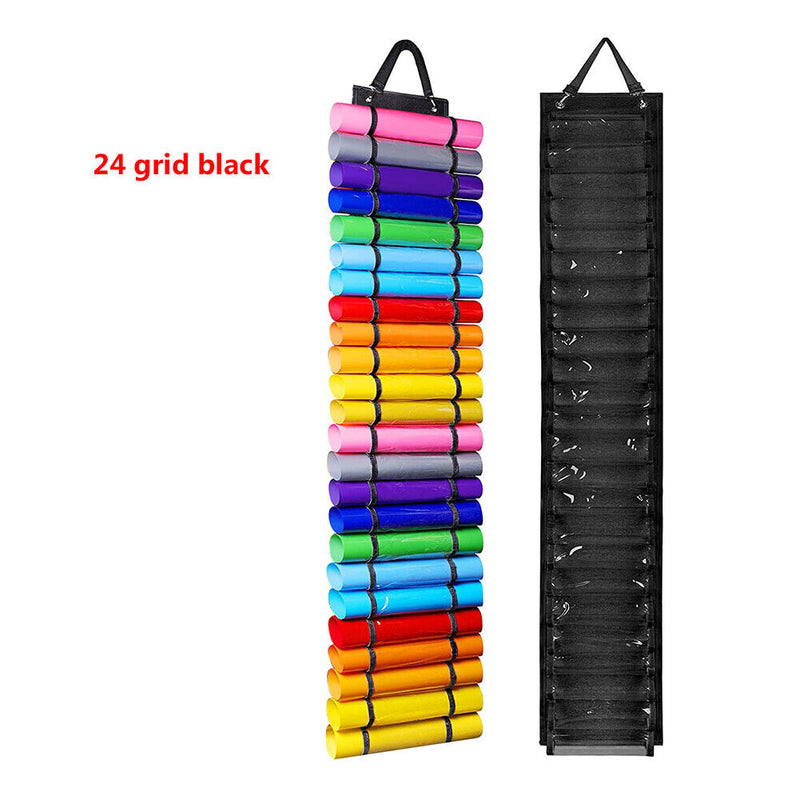 Vinyl Roll Holder 24 Compartments Craft Vinyl Organizers Storage Rack Holde