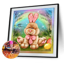5D DIY Full Drill Round Shape Cute Animal Rhinestone Diamond Drawing for Home