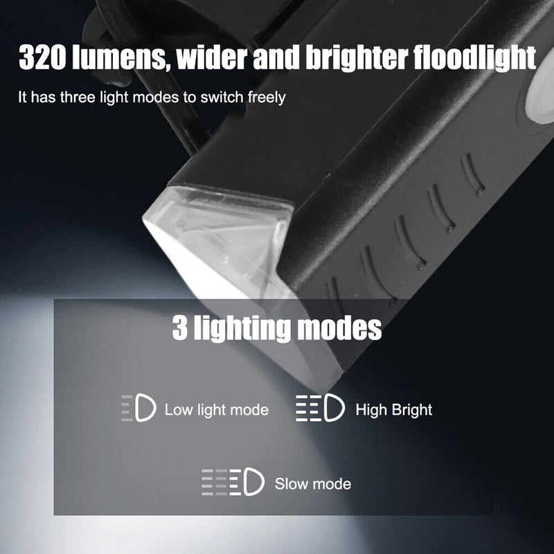 MTB Bike USB Rechargeable Headlight Taillight Set Bicycle Lights (2255+918)