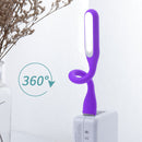 LED USB Lamp Mini Portable Laptop Book Reading Desk Night Lighting (Purple)