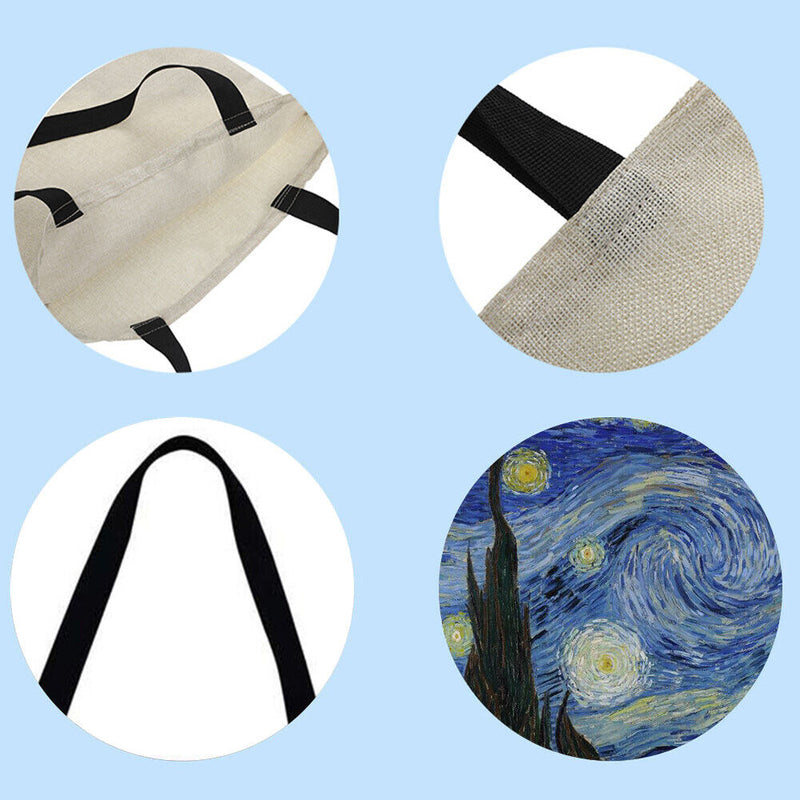 Zeang Starry Sky Shopping Bag, Printed, Casual, Large, 40x40cm