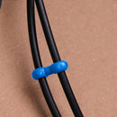 10pcs Bicycle Brake Gear Cable S Style Clips Hose Guide Line Hook (Blue)