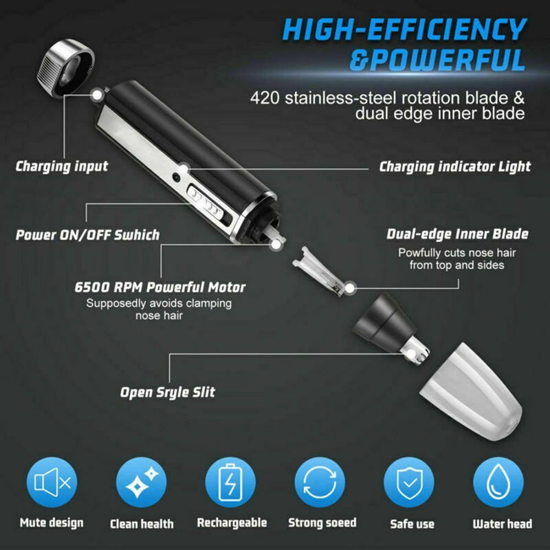 Clipper Rechargeable Nose & Ear Trimmer Grooming Kits Shaver Hair Beard Shaver