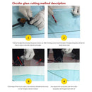Circular Glass Cutter Circle Diameter Compass with Suction Cup Tool (60cm) Newly