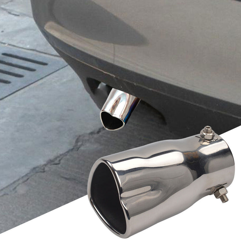 Car Exhaust Tip Bolt-on Heart Edge Stainless Steel Tailpipe Tip 2.5 inch In