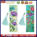 2pcs Diamond Painting Exquisite Flower Leather Tassel Bookmarks Embroidery