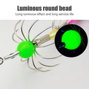 Double Row Fishing Cuttlefish Hook Carbon Steel Squid Hook Tackle (Luminous